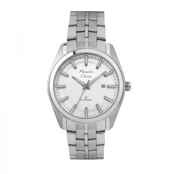 Alexandre Christie AC 8637 Silver White MDBSSSL MAN